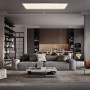 B.K.Licht - Panneau LED avec télécommande, à intensité variable, dalle led, plafond, plafonnier led, lustre salon et cuisine et