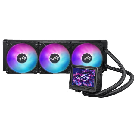 ASUS ROG Ryujin III ARGB Extreme 360mm Watercooling CPU AMD/Intel | 360mm AIO, Écran 3.5", 3x Ventilateurs Magnétiques ARGB, Int