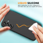 Vansdon Coque Compatible avec Samsung Galaxy A36 5G, Noir | 2 Film de Protection en Verre trempé, Housse Souple en TPU en Silico