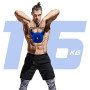 Yes4All Kettlebell 2-20kg en fonte avec revêtement en néoprène, Kettlebells multicolores