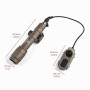 QIRUIMY M600C Lampe de poche LED Torche tactique 600 Lumens,Lumière Scout légère pour mlok Keymod 20mm Picatinny Rail System (Ma