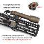 QIRUIMY M600C Lampe de poche LED Torche tactique 600 Lumens,Lumière Scout légère pour mlok Keymod 20mm Picatinny Rail System (Ma