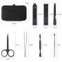 URAQT Kit Manucre Pedicure, 7pcs Ensemble de Coupe-Ongles Professionnel | Coupe-Cuticule en Acier Inoxydable, Kit de Manucure de