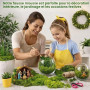 Luxoraiova Mousse artificielle 200 g pour travaux manuels et décoration, 2 couleurs vert foncé et vert clair, mousse artificiell