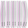FANDAMEI 10 Pcs en 5 Formes Lime à Ongles Professionnelles Limes à ongles, Grain 100/180 Double Faces Polissage Ponçage, Pour la