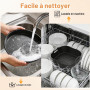 Set de 8 Accessoires Air Fryer pour Ninja CRISPi FN101EU & Pro | Comprend 2 Inserts en Silicone 1,33L & 3,44L, 100 Papiers de Cu
