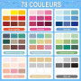Laconile 78 Stylos Gel pour Livre Coloriage Adulte – Pointe Fine 0,6 mm – Gel Pen pour Scrapbooking, Dessin, Écriture, Griffonna