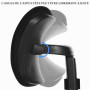 YARNOW Repose-tête réglable pour chaise de bureau Noir | Repose-nuque amovible en maille avec pince de 2,6 cm pour chaise d'ordi