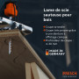 Presch Lames de scie sauteuse Bois 10 pièces - Découpes arrondies très nettes (4-30 mm) - Lames haute longévité à emmanchement e
