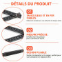 2 mètre Mètre pliant en nylon renforcé de fibres de verre, précis et durable, idéal pour bricolage, construction et mesures prof