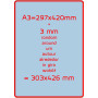 100x Albyco Pochettes de Plastification -A3 (303x426mm) - Ép. 2x80 (160) µm | Pochettes à plastifier brillantes Albyco - Format 