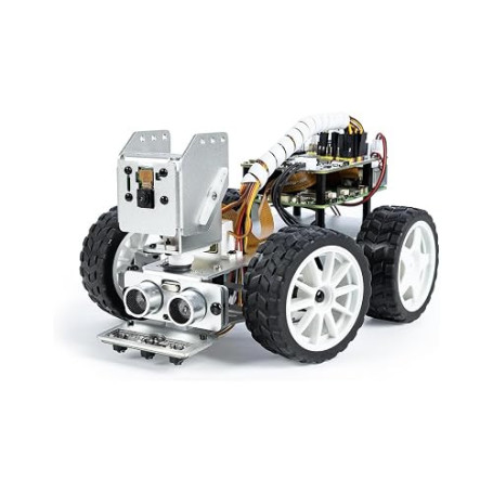 SunFounder Kit robotique vidéo Picar-X AI pour Raspberry Pi 5/4/3B+/Zero 2w, LLMs ChatGPT-4o/Gemini/Grok, Reconnaissance vocale