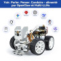 SunFounder Kit robotique vidéo Picar-X AI pour Raspberry Pi 5/4/3B+/Zero 2w, LLMs ChatGPT-4o/Gemini/Grok, Reconnaissance vocale