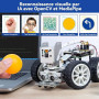 SunFounder Kit robotique vidéo Picar-X AI pour Raspberry Pi 5/4/3B+/Zero 2w, LLMs ChatGPT-4o/Gemini/Grok, Reconnaissance vocale