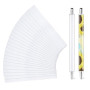 nbeads 350 Pcs Film Rétractable de Sublimation pour Stylo, Film Rétractable pour Capuchon de Stylo Support Vierge en Plastique 1