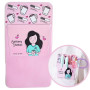 Nurse is Love Pochette ROSE pour Blouse – Porte-Stylo, Badge, Ciseaux Accessoire Personnalisé pour Aide-Soignante