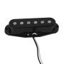 FLEOR Alnico 5 Micro ST Micros à simple bobinage Micro manche/milieu/chevalet de guitare noir pour guitare électrique ST SQ