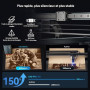 ATOMSTACK A40 PRO V2 Graveur Laser 40W/20W avec Air Assist 60L/min, Découpeur Laser Haute Précision 500mm/s, Mise au Point Autom