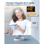 Chargeur Induction iphone,Chargeur Magsafe Compatible avec iPhone 18 Pro Max/18 Pro/Duo/Air/17/16/15/14/13/12 Series,AirPods 5-2
