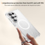 SIYOPINPFY Coque à Paillettes pour Samsung Galaxy S26 Ultra, Clair JY | Magnétique Compatible avec MagSafe , Etui Bling Cristal 