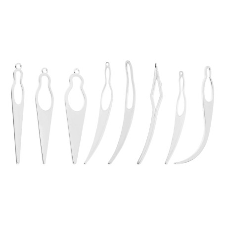 EMSea 8pcs Cheveux Threading Crochet Outil Dreadlocks Extensions Cheveux Tresse Outil Cheveux Verrouillage Outil Serré Accessoir