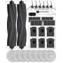 iRobacc 28 Pces Kit d'Accessoires pour Mova E40 Ultra/E50 Pro Ultra Robot Aspirateur: 2 Brosses Principales, 8 Serpillière, 6 Br