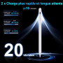 Variglas Stylet pour iPad 2018-2026 - 2X Charge Rapide | Précision Pixel,Rejet de Paume,Compatible avec iPad 11(A16)/10/9/8/7/6