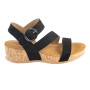 CHATTAWAK FEMME SANDALE COMPENSEE CONFORT LILOU VELOURS NOIR, 37