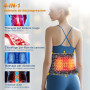 HONGJING Ceinture Dorsale Décompressante Chauffante Lumière Rouge Massage | Soutien Lombaire Gonflable pour la Douleur Lombaire,
