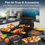 Accessoires Air Fryer Philips Série 1000 Airfryer Panier Flexible 7,1L | 3 Pièces Moule Silicone Air Fryer, Plat Réutilisable Ac