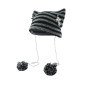Grunge Bonnets tricotés au crochet pour femmes filles renard oreilles de chat gothique Emo Alt Y2K Accessoires Grunge Vêtements