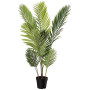 Amazon Basics Palmier artificiel avec pot de fleurs en plastique, 119.8 cm, vert
