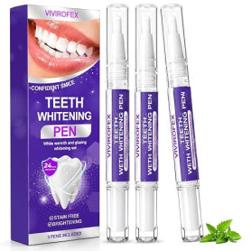 3 Pièce Stylo Blanchiment Dent, Stylo Nettoyage Dents, Efface Taches | Stylo de Blanchiment Des Dents, Élimine les Taches de Thé