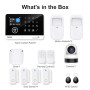 Alarme Maison sans Fil avec Caméra, Système de Sécurité Domestique WiFi/GSM SMS avec Détecteur de Mouvement, Sirène D'alarme 120