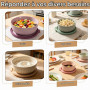 Gyism Lot de 4 saladiers avec couvercle, sans BPA, empilables, pour lave-vaisselle, micro-ondes, congélateur, 0,6/1,25/2,25/3,6 