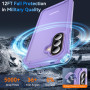 OWKEY Coque pour Samsung Galaxy A57 5G avec Protecteur d'écran, Violet | Etui Antichoc Anti-Rayure Housse 360° Integrale Silicon