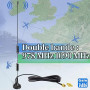 Bingfu Antenne RTL SDR Bi-Banda 978MHz 1090 MHz 7 dbi Mâle SMA et MCX | Base Magnétique, Câble 3 m, pour Récepteur ADS‑B Aviatio