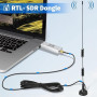 Bingfu Antenne RTL SDR Bi-Banda 978MHz 1090 MHz 7 dbi Mâle SMA et MCX | Base Magnétique, Câble 3 m, pour Récepteur ADS‑B Aviatio