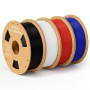 DEEPLEE Filament PLA+ 1.75mm Noir, Blanc, Rouge, Bleu Foncé 4kg | Bobine PLA Plus Filament Bundle pour Imprimantes 3D FDM, Haute
