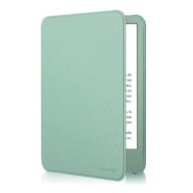 Moko Étui pour 6" Amazon Kindle Basic 11e Gén 2024/2022, Vert Matcha | Coque Légère, Veille/Réveil Automatique, Imperméable, Com