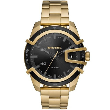 Diesel Caged Watch for Men, Quartz Movement with Silicone, Stainless Steel Or Leather Strap
