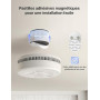 X-Sense Détecteur de Fumée, Pile 10 Ans, Support Magnétique, SD11, Lot de 1 | Batterie Scellée, Pad Adhésif Magnétique, Conforme