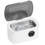 Nettoyeur Ultrasons 600ML, Nettoyeur Ultrason Lunettes 43kHz, Nettoyant Ultrason Bijoux avec 5 Réglages de Temps, Panier et Supp