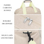 Petit sac de sport léger de 35,6 cm pour homme et femme - 20 x 35 x 20 cm, beige