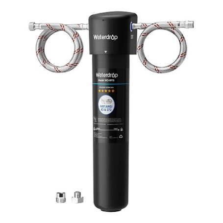 Waterdrop 15UA Filtre Sous Évier, 19 000 Gallons pour 2 Ans | Réduit PFAS, PFOA/PFOS, Plomb, Chlore et Mauvais Goût, Certifié NS