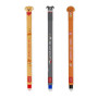 LEGAMI - Set de 3 Stylos Gel Effaçables - Fur-ever Friends | Stylos avec encre effaçable thermosensible, noir, bleu, rouge, effa