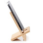 FadyDail Support Telephone Bureau en Bambou avec Trou de Charge, Portable Porte Telephone en Bois Phone Stand pour iPhone, iPad