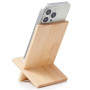 FadyDail Support Telephone Bureau en Bambou avec Trou de Charge, Portable Porte Telephone en Bois Phone Stand pour iPhone, iPad