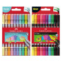 Faber-Castell - Lot de feutres Pastel & Néon, 20 pièces | Feutres à double pointe (fine et large) pour enfants et adultes