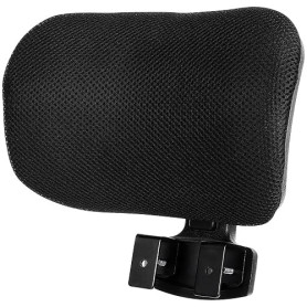 YARNOW Repose-tête réglable pour chaise de bureau Noir | Repose-nuque amovible en maille avec pince de 2,6 cm pour chaise d'ordi